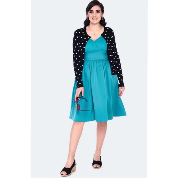 NWT Voodoo Vixen Polka Dot Cardigan Size UK XXL - Picture 5 of 11